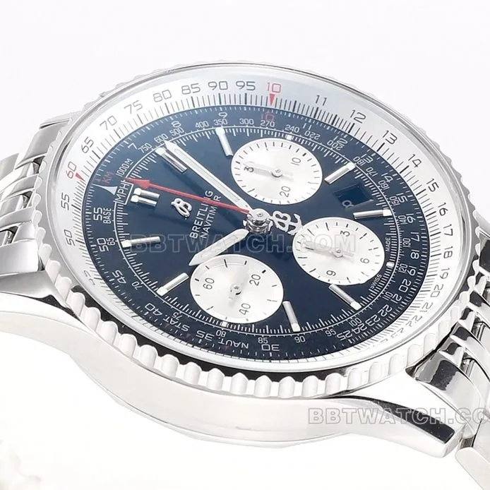 BLS factory Breitling aviation chronographsuper black panda disk AB0121211B1A1side live photo