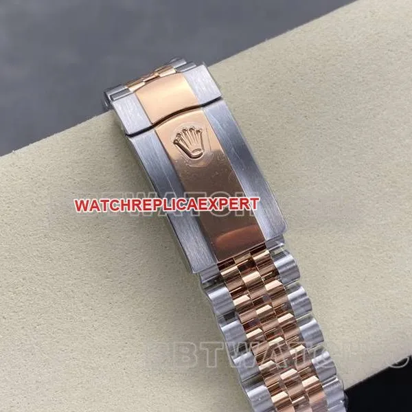 Rolextop-tier watch ARF FactoryDatejust mother-of-pearl disc 36mm rose goldsteel bracelet caseback live photo