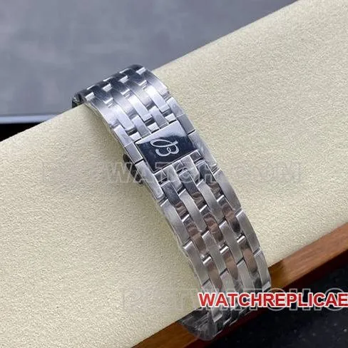 watch BreitlingBLS factory aviation chronograph copper plate steel bracelet model side live photo
