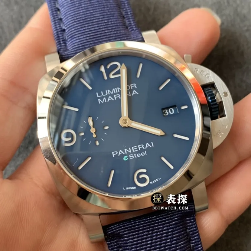TTF factory Panerai Lumino PAM011571:1top-tier watch men's dark blue dialleather strap model pictures and prices braceletlive photos
