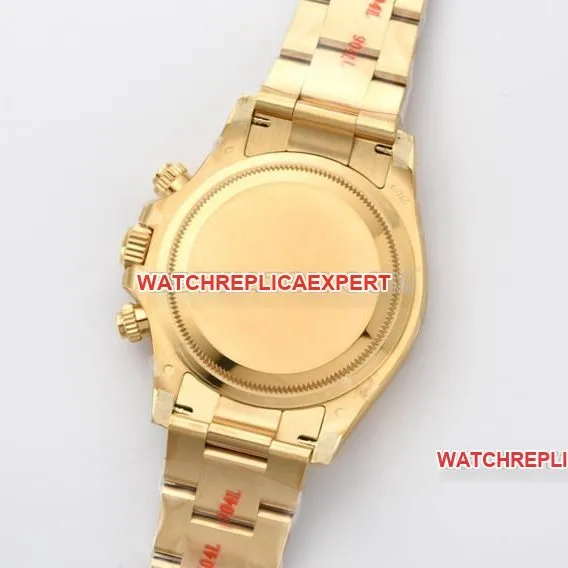 Factory C RolexDaytonatop-tier 1:1high-quality replicayellow gold4131steel bracelet style side live photo