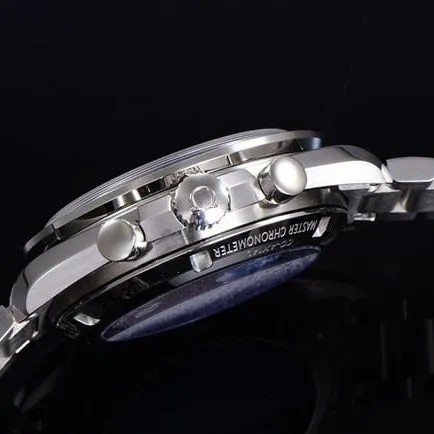 top-tier watch Omega men's white dial Snoopy series steel bracelet watch detail shots