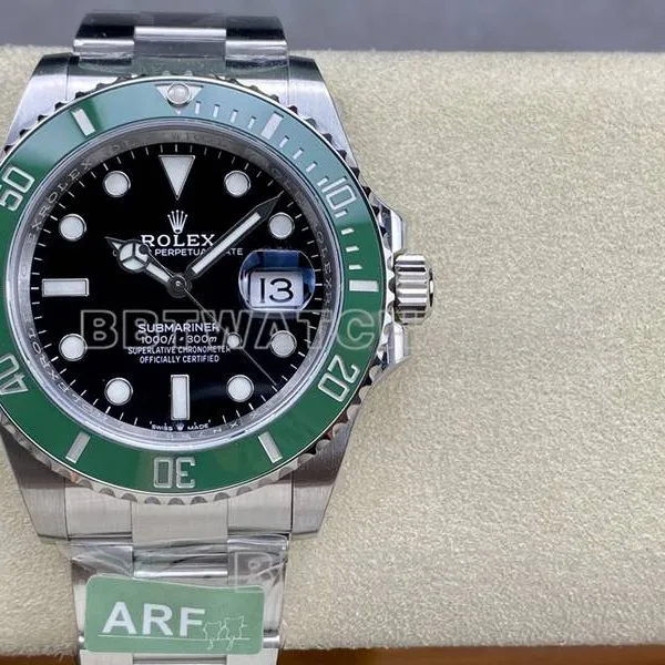 Rolex Watch ARF Factory Submariner 41mm Green Aqua Ghost 3235 Movement 126610 Strap Actual Picture