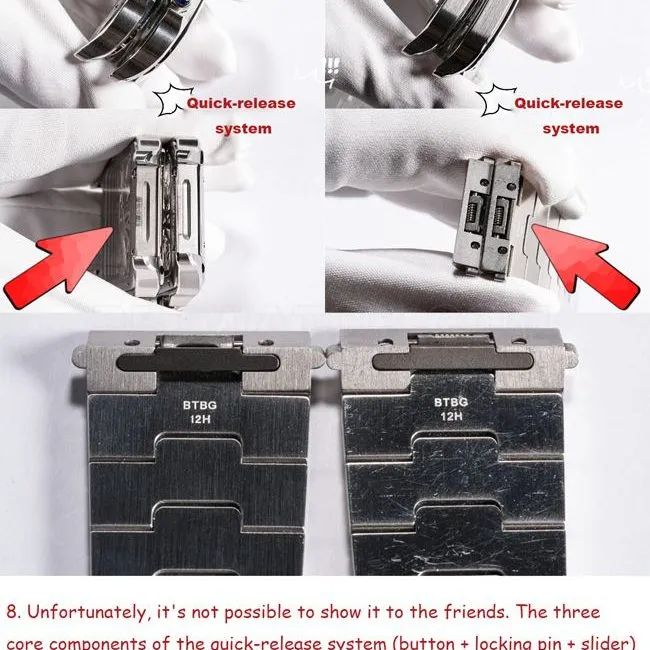 RF factory Cartier hollow Santos top-tier watch comparison Genuine difference