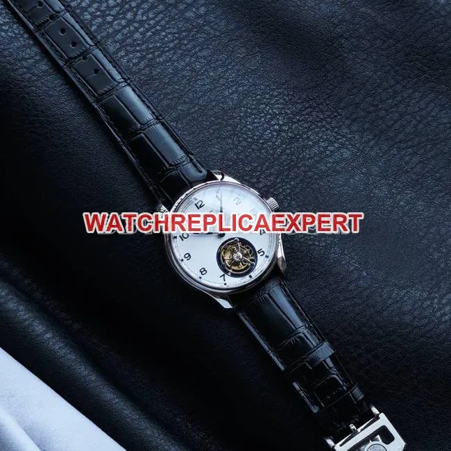 top-tier watch TUR factory IWC Portugal white dialtourbillonfront live photo