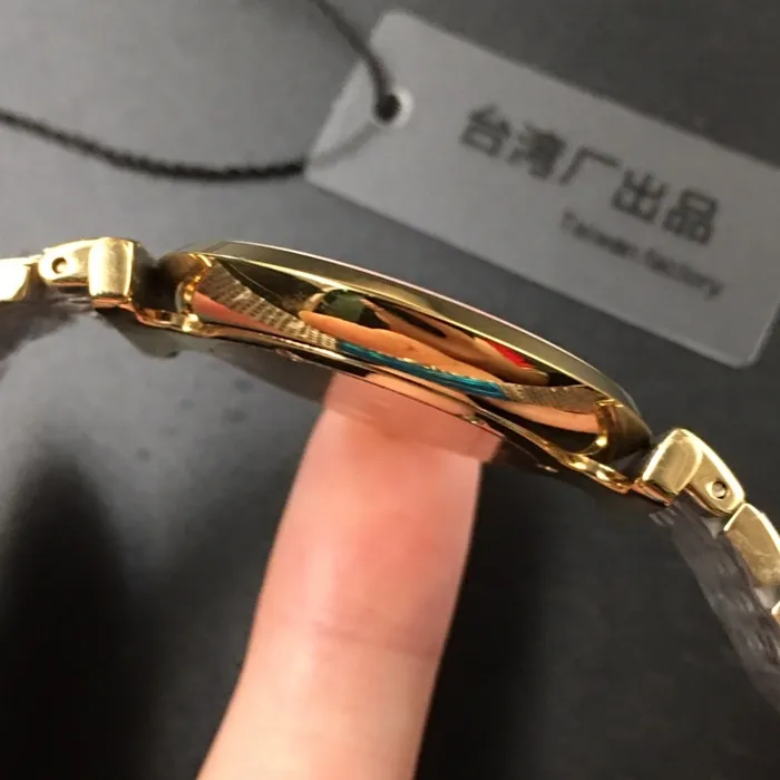 top-tier watch Longines couple white dial gold belt Jialan series steel braceletquartz watch clasp picture
