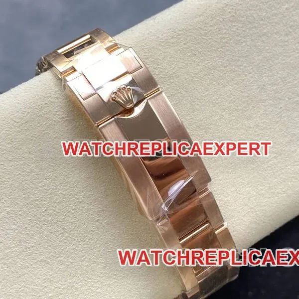 Rolex collectible watch ARF FactoryGMT-Master tiger eye stone GMTrose goldsteel bracelet caseback live photo