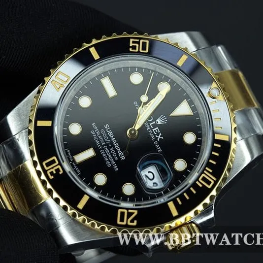 VS FactoryRolex intergold Black Submariner40 diameter 3135movementtop-tier table detail shots