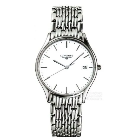 Jialan Longines 1:1replica watch men's white dialsteel bracelet model L4.918.4.11.6movement picture