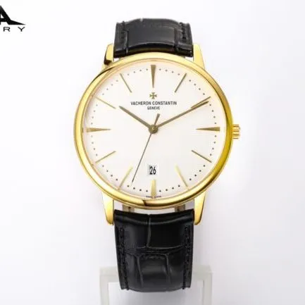 top-tier replicaMMA factory Vacheron Constantin18krose gold heritage series 85180 men's watch side view