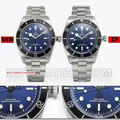 ZF FactoryTudor Biwan 7943 top-tier watch comparison Genuine difference appearance comparison chart