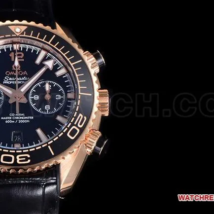 watch N1 factory SeamasterOmega 600m black dialrose gold leather braceletside live photo
