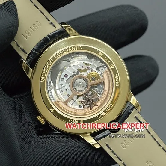 MKS Factorytop-tier replicaVacheron Constantin Heritage Series 85180automatic movementleather strap watch clasplive photos