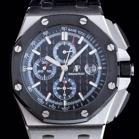 Dachang high-quality replicaAPFblack dialAudemars PiguetRoyal Oak offshore 26400 capped movement picture