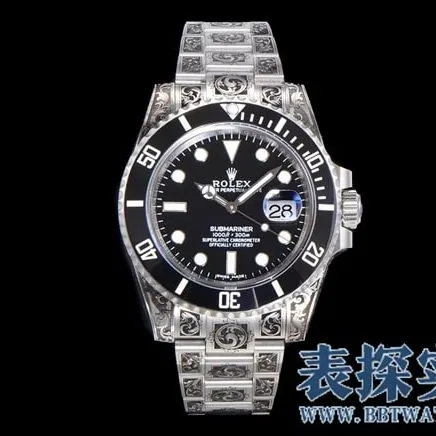 RolexBlack Submariner factory high-quality hand-carved gold men's watch_price_style picture_quality clasp