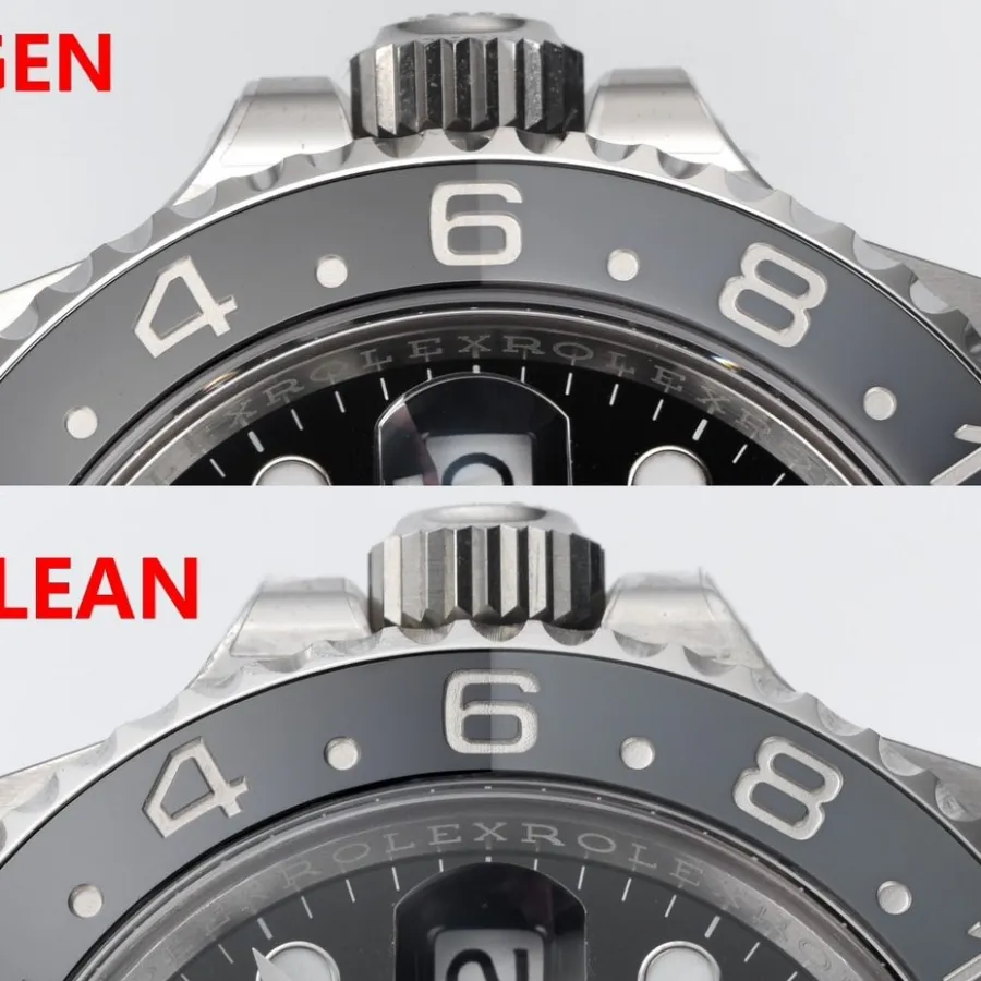 C factory Rolex top collectible watches GMT II black gray circle 126710 true and false comparison review appearance of the real picture