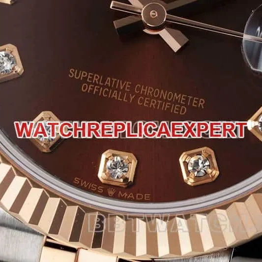 ARF FactoryRolex log 1:1top-tier brown disk 31mm gold five-grid chain link 278271braceletlive photos