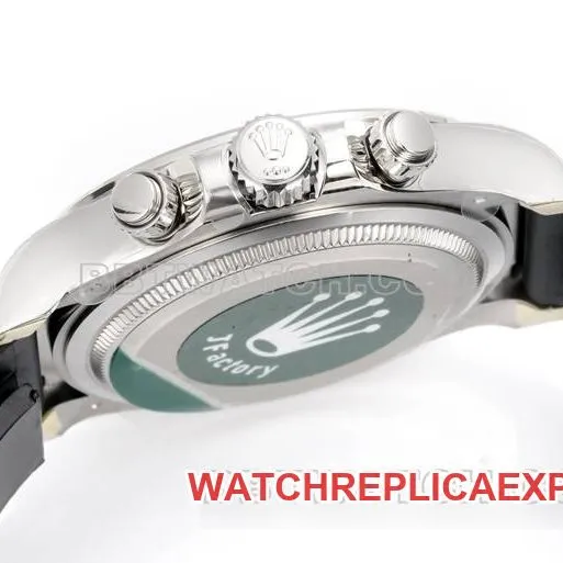 collectible watch JF factory Rolex Daytona gray plate 4131 mechanical 40mm rubber braceletfront live photo