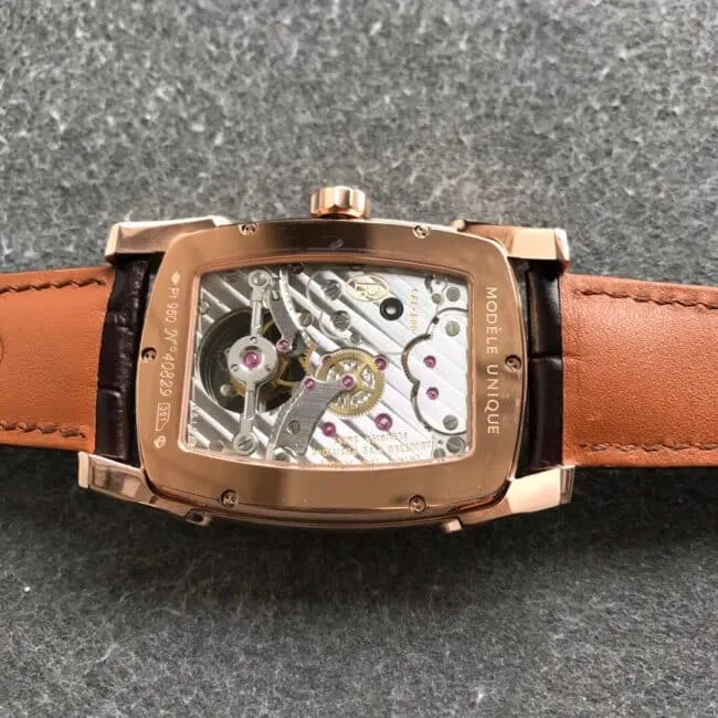 Parmigiani watch top-tiertourbillonmovement men's square watch rose goldclasp picture