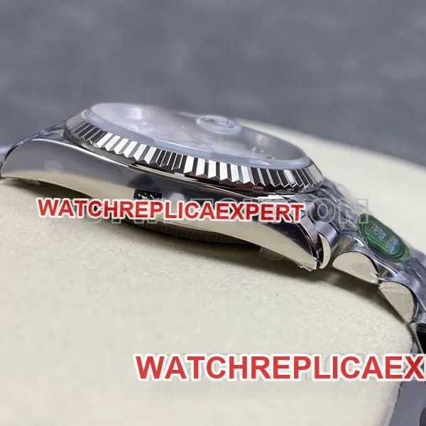 Rolex1:1replica watch ARF FactoryDatejust mother-of-pearl disc 36mm steel bracelet model front live photo