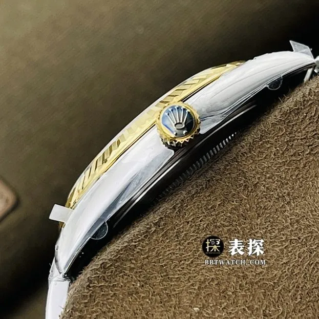 VS FactoryRolexDatejusttop-tier watch men's white dial gold steel bracelet model pictures and pricesside live photo