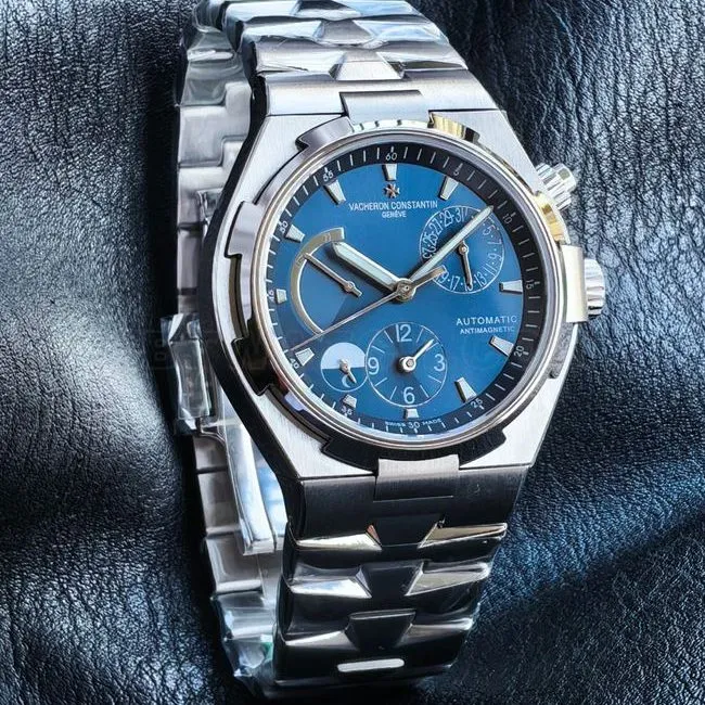 The best replica watch KR factory Vacheron Constantin travels all over the world blue dial47450caseback live photo