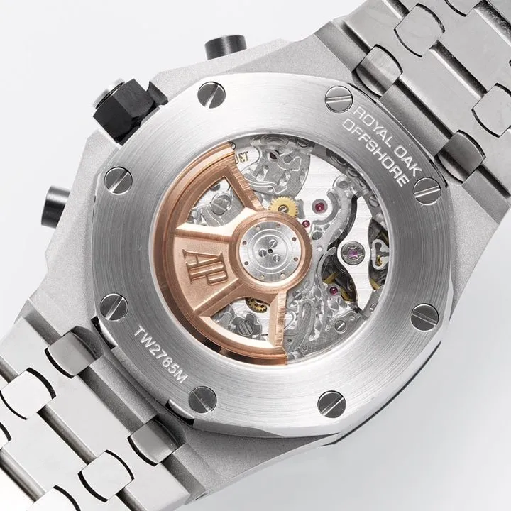 APF factory Audemars Piguet men's Royal Oak offshore top-tier 1:1high-quality watch dark gray plate steel bracelet model 26238TI.OO.2000TI.01front live photo