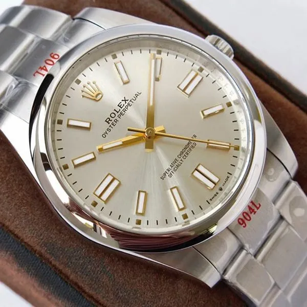 GS factory Rolextop-tier watch Oyster Perpetual Pokémon 41mm silver dial gold needle clasp picture