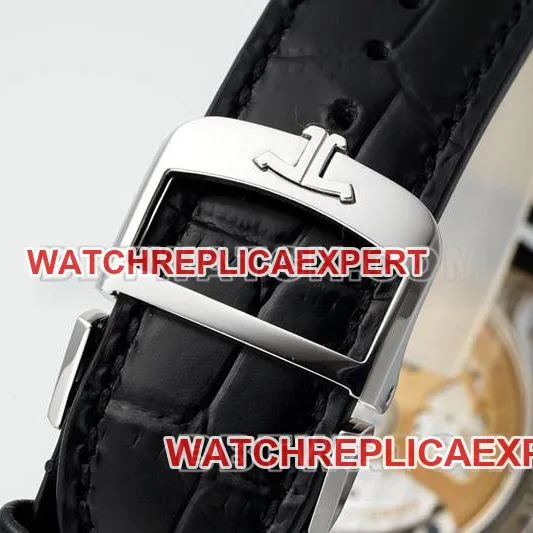 Jaeger-LeCoultre collectible Watch APS Factory Ultra-thin Master 896 Movement Power Reserve Mechanical Leather Strap Front Real Shot