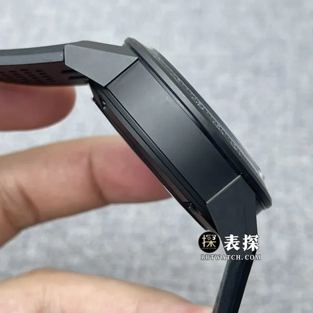XF factory TAG Heuer Carrera top-tier watch men's black hollow plate rubber model pictures and prices side live photo