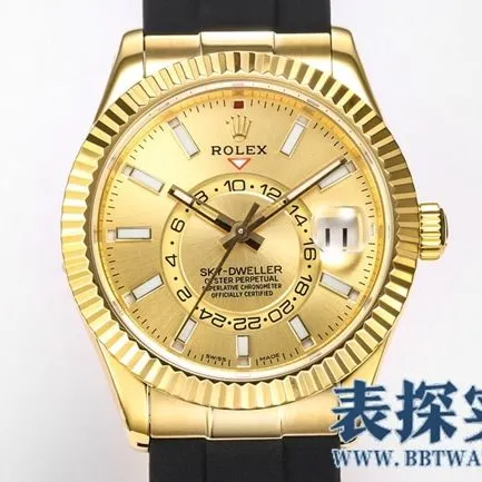 Rolextop-tier Skywalker yellow plate men's watch_price_picture_quality how about bottom cover