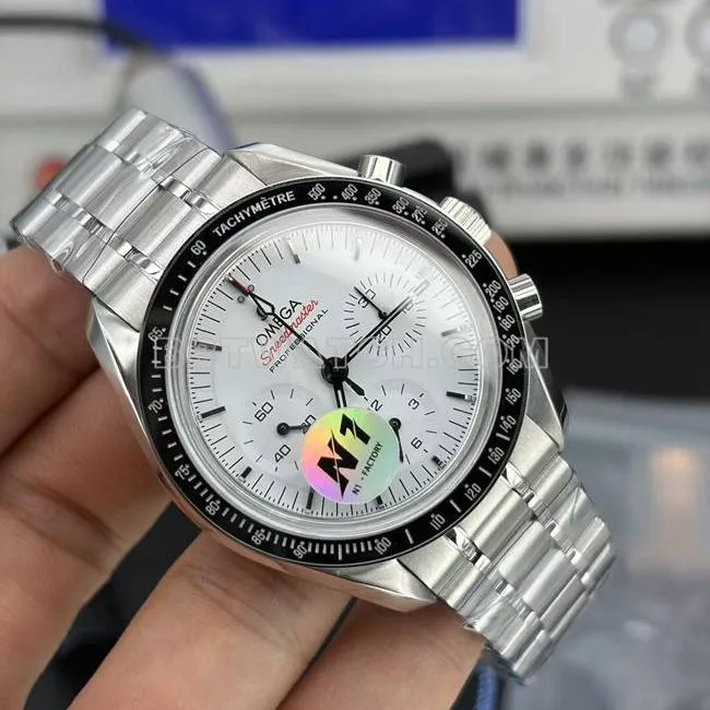 watch Speedmaster N1 factory Omegawhite dialsteel bracelet caseback live photo