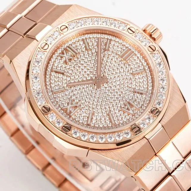 Chopin collectible watch GH factory Snow Mountain Proud Wings 41mm diamond inlaid dial diamond bezel rose gold steel band model back actual photos