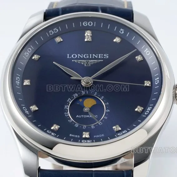 APS factory Longines watchmaking tradition 1:1super cloneblue dialmoon phaseL2.909.4.97.0braceletlive photos