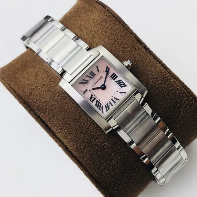 top-tiersuper cloneCartier tank series French ladies quartz watch side view
