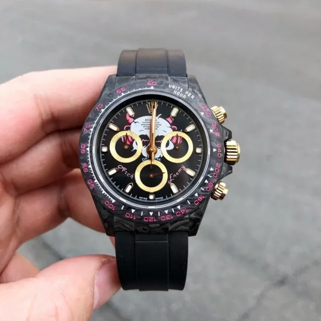 TW factory top-tier watch Rolex universe chronograph Daytona series carbon fiber customized version men's mechanical watch clasp picture