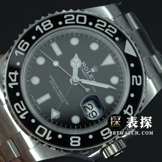 Factory C RolexGMT-Mastersuper watch Batman c circle steel bracelet model pictures and prices front live photo