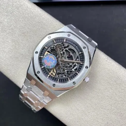 top-tier replicaAudemars Piguet hollow Royal Oak offshore 15407ST.OO.1220ST.01 men's mechanical watch clasp picture