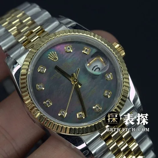 BP factory Rolex Datejust watch dark green shell steel bracelet model pictures and prices braceletlive photos