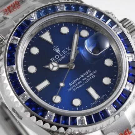 top-tierRolexsuper cloneGMT-Master type II watch back diamond customized version luxury sparkling classic trend front view