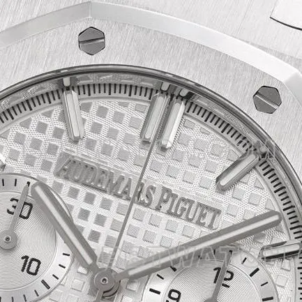1:1replica watchZF FactoryRoyal OakAudemars Piguetsilver dial mechanical 26240caseback live photo