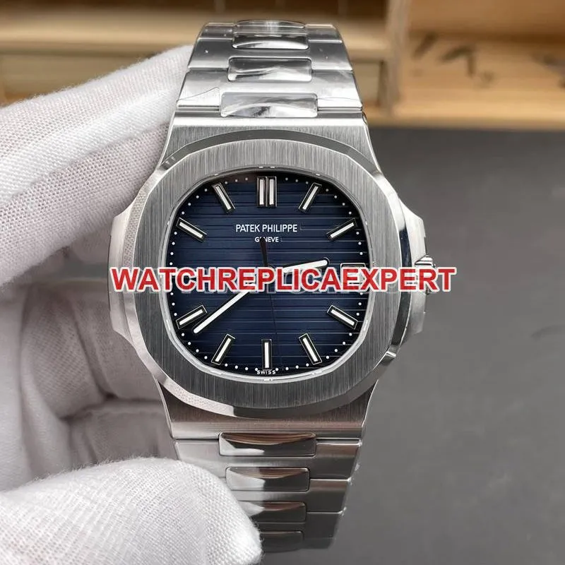 Patek Philippe collectible watch DDF factory Nautilusblue dial41mm mechanical steel bracelet model 5811 weight live photos