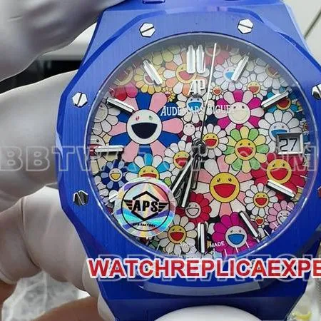 Audemars Piguet Watch APS Factory Royal Oak Sun Face Steel Bracelet Front Live Photo
