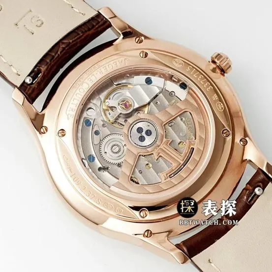 IM Master Jaeger-LeCoultre collectible watches Men's Eggshell Yellow Plate Rose Gold Belt Model 1232510