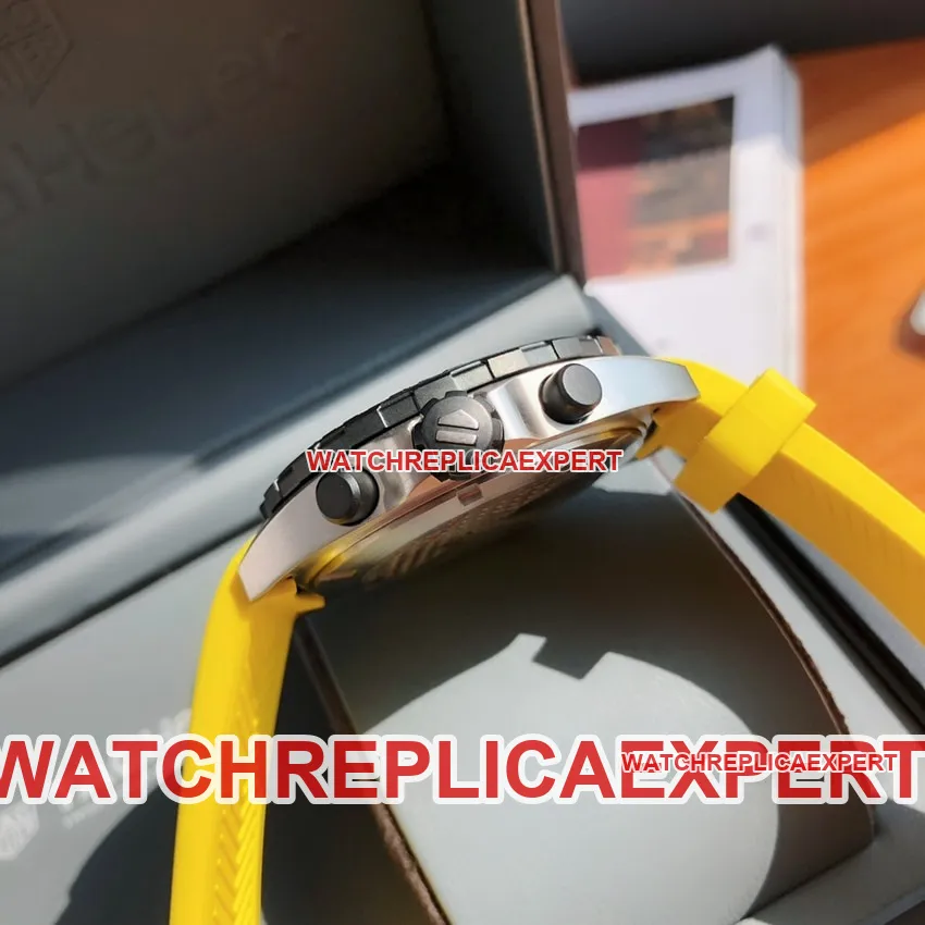 TAG Heuer F1top-tier 1:1super yellow plate chronographCAZ101AM.FT8054caseback live photo