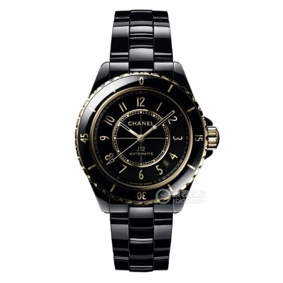 Chaneltop-tier replicablack dialyellow goldceramic bezelsteel bracelet model H9541clasplive photos