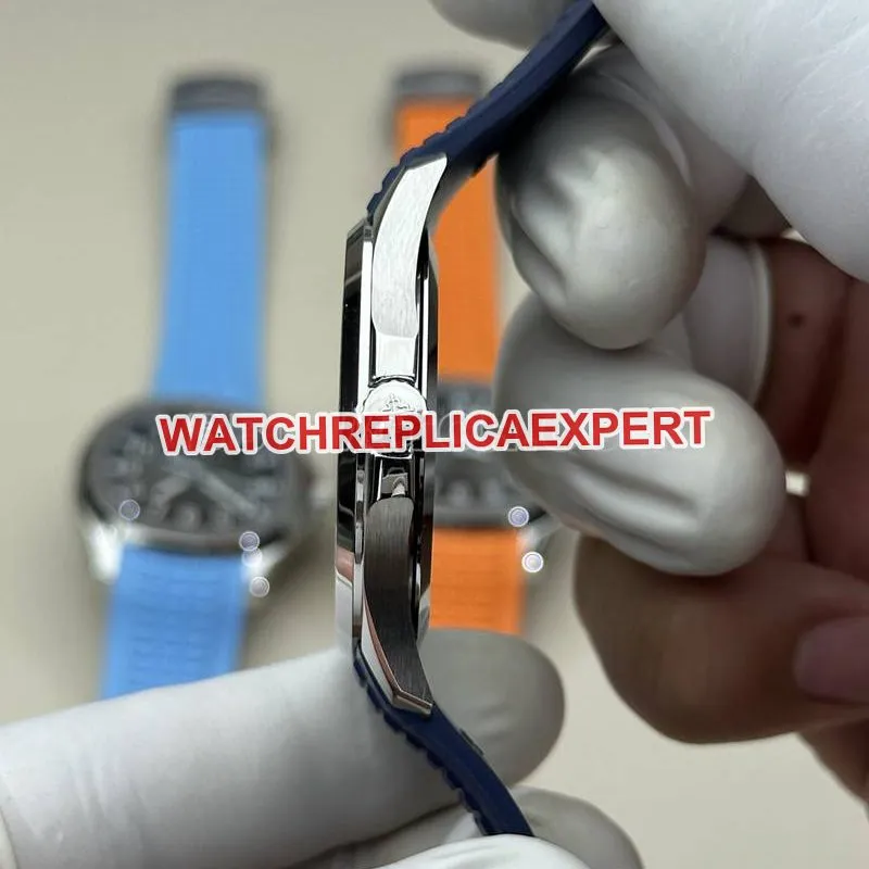 Patek Philippe collectible watch BBF factory grenade blue dial blue rubber model 5168Gside live photo