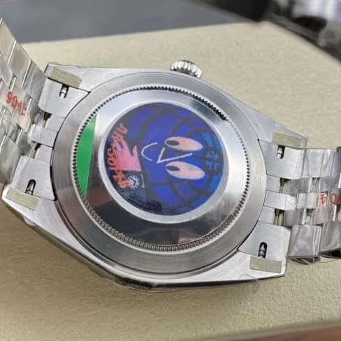 top-tier replicaAR Return of the King Rolex blue dial Oyster Perpetual Datejust41 series men's watch clasp picture