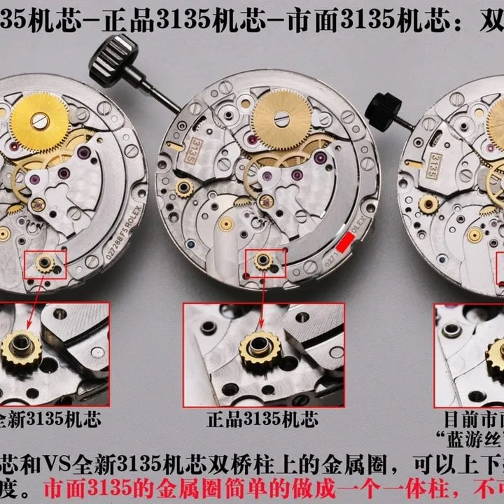 vs factory Rolextop-tier watch Black Submariner40mm3135movement real and fake comparison evaluation_difference from genuine_how is the quality