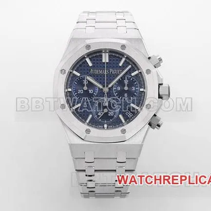 Real-life side view photos of the ZF Factory Audemars Piguet Royal Oak Blue Dial Mechanical 26240 watch